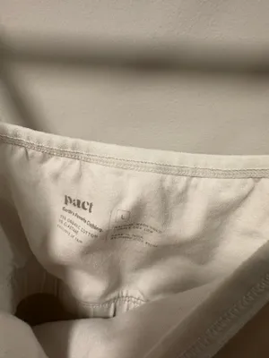 Pact white tank top size L thumbnail 3