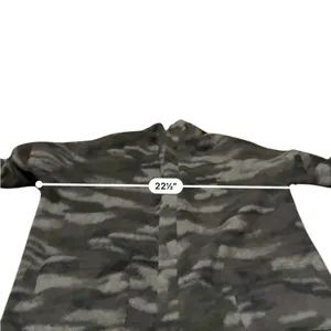 Nanavatee Green‎ Camo Long Sleeve Open Knit Fuzzy Soft Cardigan Sz S/M thumbnail 8