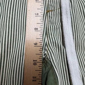 Hickory Stripe Pants Womens Small Green Gorpcore Workwear Streetwear Low Rise thumbnail 7