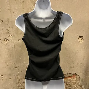 Vintage Y2K Baby Phat Black Glitter Logo Fitted Scoop Neck Tank Top Large L thumbnail 4