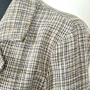 Lulus Double Breasted Tweed Coat Womens Medium Wool Blend‎ Brown Plaid Academia thumbnail 5