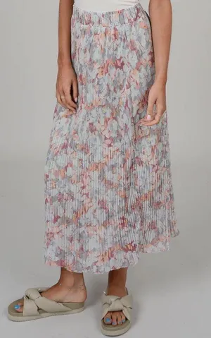 Nordstrom FLORAL PLEAT MAXI SKIRT PLEATED thumbnail 3