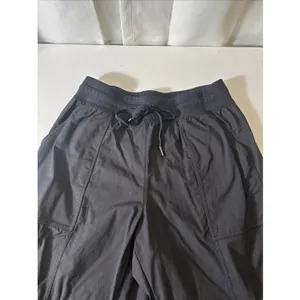 Avia‎ Pants Women Medium Black Pull On Drawstring Bungie Hem Athleisure Hiking thumbnail 3