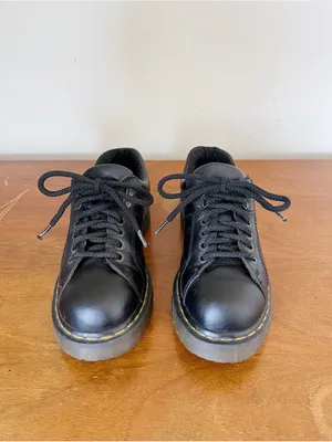 Dr Martens • vintage 8312 lace up oxford shoes platform black leather chunky thumbnail 3