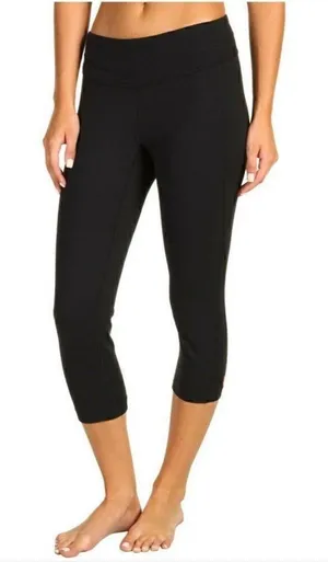 Lucy Black Powermax Hatha Collection Capri Legging Black thumbnail 1