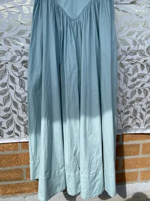 Hemant & Nandita Blue Cotton Strappy Dress Size S Boho Romantic Cottagecore NWT thumbnail 7
