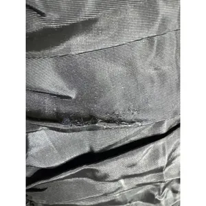 Vintage 80s Zoë Ltd Black Taffeta Dropped Ruched Waist Mini Party Dress thumbnail 6