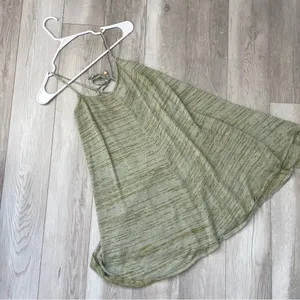 Free People Dress romera sweater tunic tank womens Green (medium) beach summer thumbnail 2