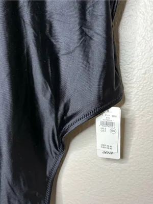 Aerie New Satin Lace black swimsuit one piece women’s summer beach pool small thumbnail 2