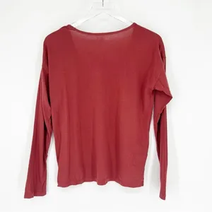 Girlfriend Collective Long Sleeve Lounge Tee Women's Size S Cozy‎ Casual thumbnail 3