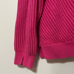Marine Layer Skylar Mockneck Sweater Chunky Knit Bubblegum Pink Size Small thumbnail 5