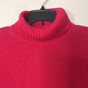 J. Crew Classic mock Turtleneck Sweater Size Medium Cotton merino wool blend thumbnail 5