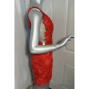 JOVANI 4552 Red Embellished Deep V-Neck Cocktail Dress Size 2 NWT Prom Party thumbnail 9