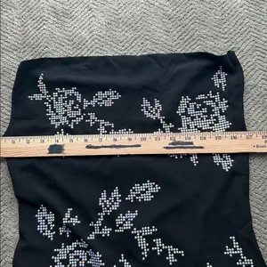 SHEIN BAE Rhinestone Floral Pattern Split Thigh Cami Dress Size Large thumbnail 12