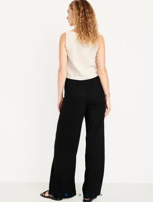 Old Navy Linen Pants Wide-Leg thumbnail 3