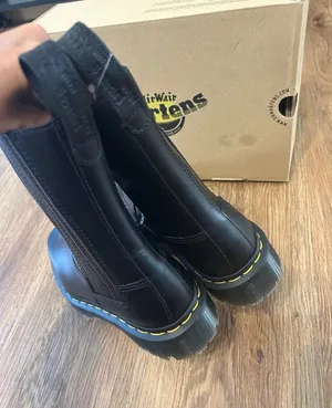 DR MARTENS Amaayah LO black leather zippered boots shoes women’s 7 new thumbnail 4