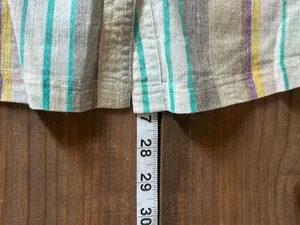 Free People Striped Cotton Button-Front Women's Top Large thumbnail 5