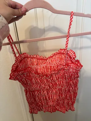 Red Gingham Top Boutique thumbnail 3
