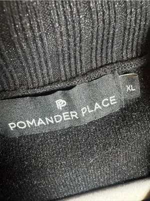 Pomander Place Vivianne sweater dress in black shimmer XL thumbnail 4