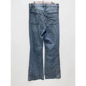 7 For All Mankind Women’s Light Wash Flare Jeans Size 30 Distressed Denim thumbnail 2