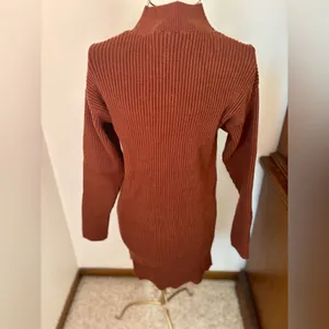 Abercrombie & Fitch Ribbed Mock Neck Sweater Small Orange thumbnail 11