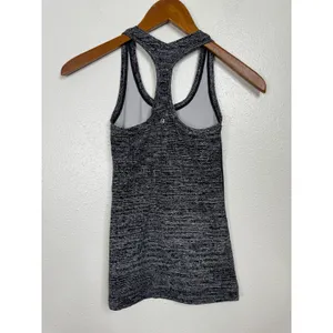 Lululemon Black Variegated Racerback Tank‎ Top thumbnail 2