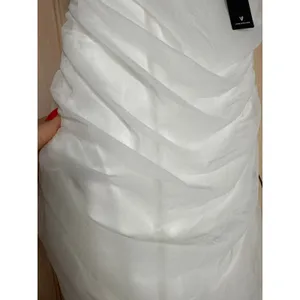 NWT Lulus V.I.P. Treatment White Mesh Ruched Bodycon Midi Dress Party Sexy Sz M thumbnail 7