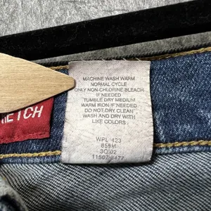 Levis Superlow Stretch 507 Jeans Dark Wash‎ Straight Leg Junior 9 L S 507-5585 thumbnail 7