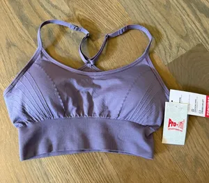 NWT Pro-Fit seamless sports bra bralette purple sz small removable pads thumbnail 1