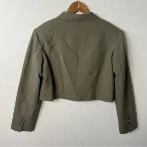 Lattelier SET Olive Green Blazer Short 2 Piece Set‎ Women’s Size S thumbnail 9