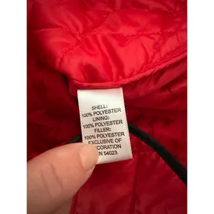 Banana Republic Red Quilted Jacket Womens S Preppy‎ Equestrian Old Money thumbnail 9