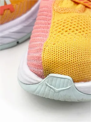 HOKA Carbon X3 Radiant Yellow Camellia Lace Up AthleticTennis Shoes Sneakers 6B thumbnail 10