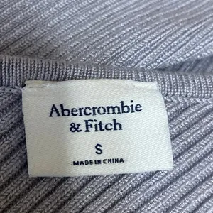 Abercrombie & Fitch Gray Rib Knit V-Neck Long Sleeve Sweater Bodysuit Top Sz XS thumbnail 3