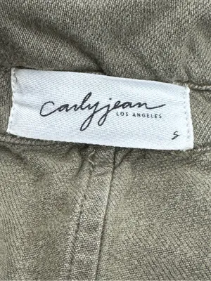 Carly Jean Los Angeles CJLA Charlie Olive Green Jumpsuit Women’s Small thumbnail 4