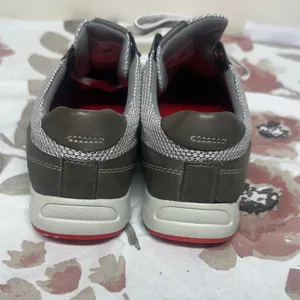 New Balance Gray and Red Athletic Shoes thumbnail 4
