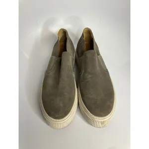 Crown Vintage Marlena gray suede platform slip on sneakers women's size 9 casual thumbnail 2