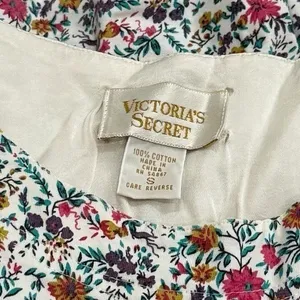Vintage Victoria's Secret Gold Label Floral Cottagecore Sleep Shirt/Dress S thumbnail 7