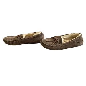 UGG Dakota Moccasin Slippers Womens 8‎ Espresso Brown Suede Shearling Cozycore thumbnail 3