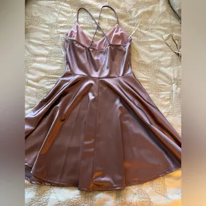 Windsor Elegant Satin V-Neck Dress thumbnail 3
