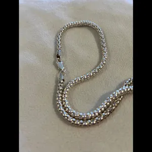 Necklace 12.56g lot d6 925 sterling silver chain thumbnail 2