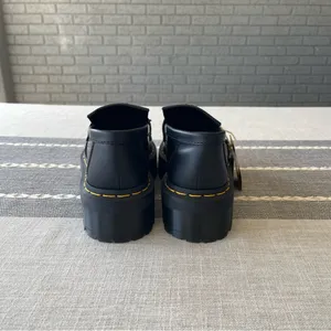 NWT Dr. Martens Adrian Quad Platform Loafers Size 7 Black Leather thumbnail 7