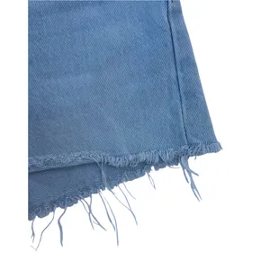 Levi’s Premium Wedgie Short Raw Hem Distressed Light Blue Denim Shorts 25 thumbnail 4