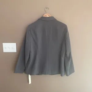 NWT Capsule Waredrobe Staple One Button Blazer in Grey‎ Size 14 Gray thumbnail 4