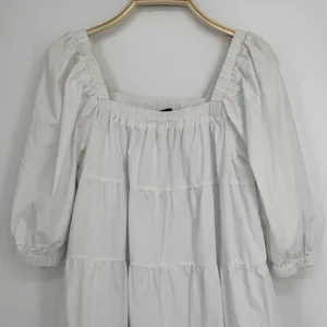 Tuckernuck Pomander Place Halile Dress XS White Tiered Mini Coastal Preppy thumbnail 3