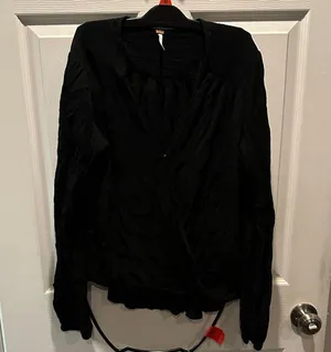 Free People Black Blouse thumbnail 1