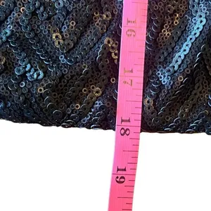 Cato‎ Black Sequin Zigzag Mini Skirt 10 Stretch Party Cocktail Date Night Sexy thumbnail 7