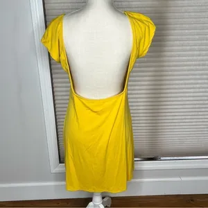 Free People Beach NEW Rosalia Low Open Back Women's Mini Dress Size L #C24114 thumbnail 4