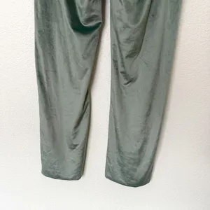 [Aerie] Green Royal Palm Dreamy Velour Low Rise Wide Leg Sweatpants Sz Medium M thumbnail 9