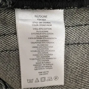 RE/DONE 90S High Rise Straight Leg Jeans in Stoned Noir Black Women's Size 24 thumbnail 11