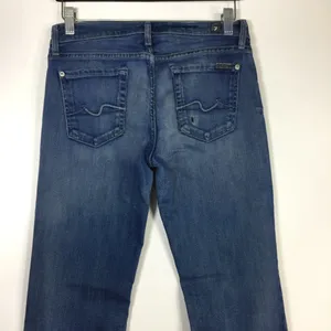 7 for all Mankind Bootcut Raw Hem Jeans Size 26 thumbnail 11
